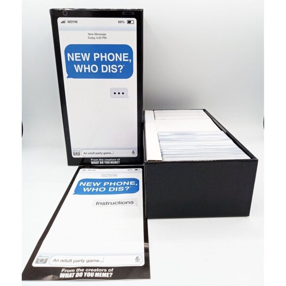 New Phone Who Dis? Adult Party Card Game Offline Text Messaging Ages 17 and Up - Picture 2 of 15